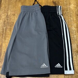 adidas Kids Sport Shorts Duo - Gray & Black